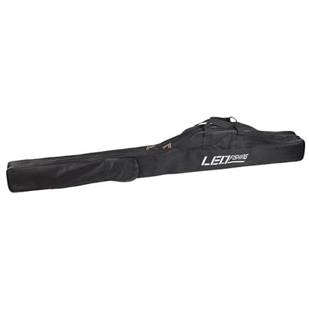 Fiskspö Case Hopfällbar 1,5 m canvas och metall fiskespöväska för utomhusfiskeredskap Svart