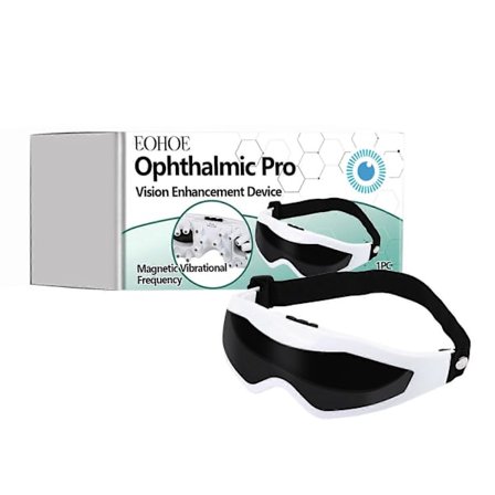 EOHOE Synsforbedrende Øyepleieenhet Lindrer Øyetretthet, Tørrhet og Ubehag, Bærbar Skånsom Massasjeenhet