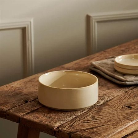 Mineralsk sandskål i keramik 16 cm