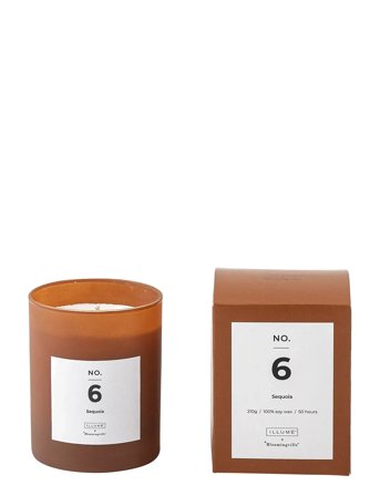 Bloomingville No.6-Sequoia Scent Candle - Brown - H10CM