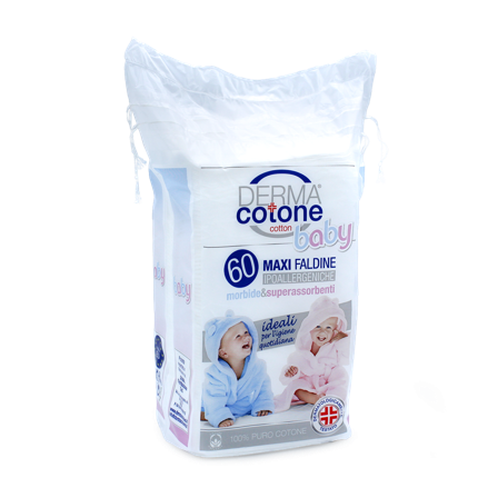 Dermacotone Baby Faldine Maxi 60 Pezzi