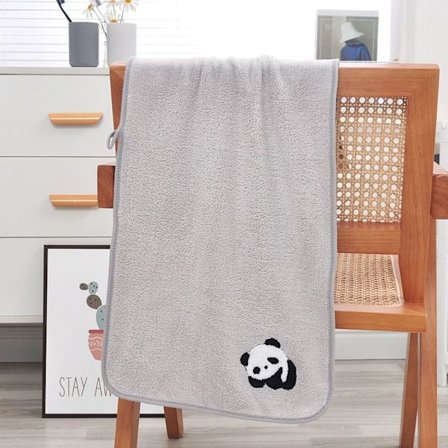 Coral Velvet Håndklæde Ansigtshåndklæde GRÅ