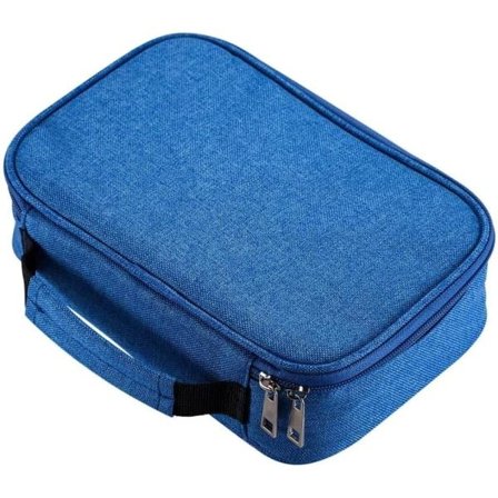 72 Rum Multifunktionelt Penalhus med Stor Kapacitet Penalhus Omslag Farvet Penholder Organizer Skrivematerialetaske Blå