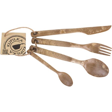 Kupilka Cutlery bestickset 4 delar, brun | Dukning & Servering > Bestick > Bestickset | Bagaren och Kocken
