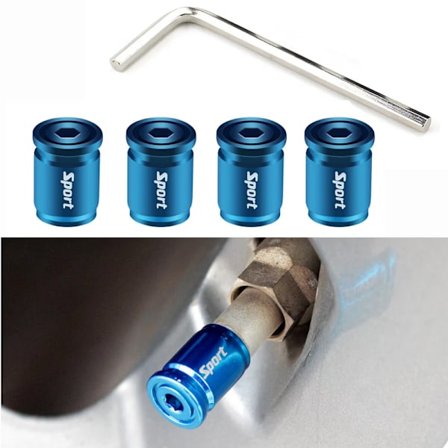 Hjulkapsler Bildæk Ventil Hætte Anti-tyveri Hætter på Hjul Automobildæk Nippelhætte Dækdele Tilbehør