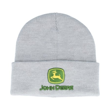 John Deere - Grå cuff Beanie - Beanie Oxford Cuff @ Hatstore