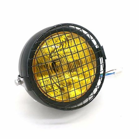 CG125 retro strålkastare modifierad GN125 retro svart skal rund strålkastare motorcykeltillbehör