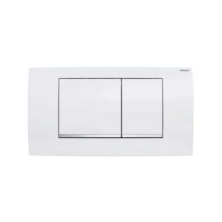 Placca Geberit Twinline 30 bianca per risciacquo a due quantità