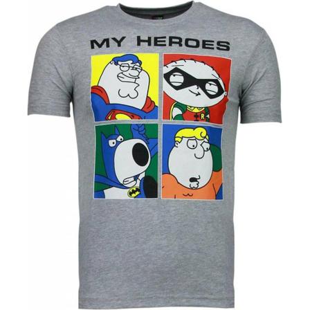 Local Fanatic - T-shirts - Grå - Herr - Storlek: 2xl, Herr, Storlek: 2XL