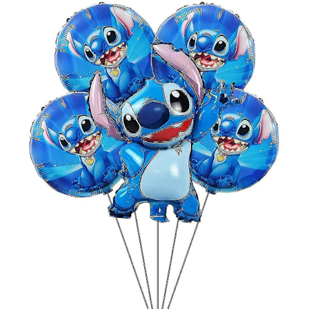 Sæt med 5 Lilo og Stitch balloner - Lilo og Stitch festdekorationer