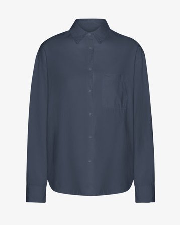 Organic Oversized Shirt - Petrol Blue - Female - XL