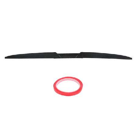 Bil bakvinge 52,76 tommer gummi bagasjeluke Bakluke Spoiler vinge tredelt skjøting Universal passform