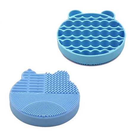 Praktiskt Silikon Borste för Sminkborst Rengöring