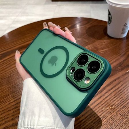 iPhone 17 Air Skal Mörkgrön Yadun Hud-Touch Magnetisk Matt Akryl