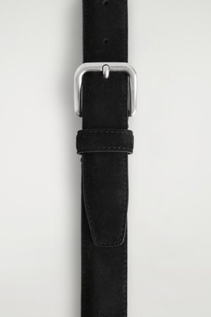 COS Homme Ceinture En Daim in Noir