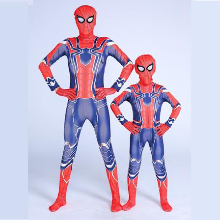 Halloween Hämähäkkimies-body, lasten cosplay-asu, Pieni Musta Hämähäkki Miles-sankarin asu Iron Spider Man 170cm