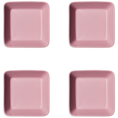 Iittala Teema fat 12 × 12 cm 4-pack, rosa | Dukning & Servering > Serveringsskålar > Serveringsfat | Bagaren och Kocken