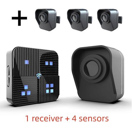 Hälytys ajotielle - 800 m pitkä kantama, langaton, säänkestävä, liiketunnistin