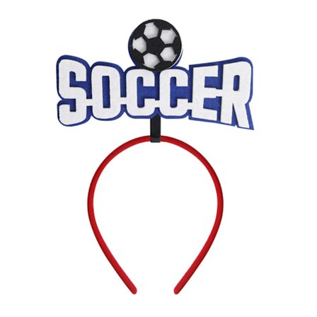 Basketfilt Pannband Fotboll Trofé Fotboll Brev Hårband Pojke Barn Grattis på födelsedagen Fest Dekoration Sport Pannband