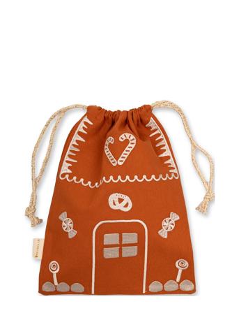 Gift Bag - Gingerbread House Home Kids Decor Decoration Accessories-details Brown Fabelab