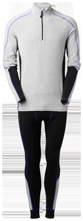 South West Whistler Funktionsundertøj grå/sort grå, Tøj