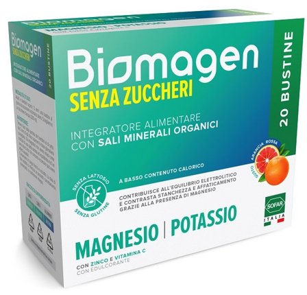 Biomagen Sali Minerali Magnesio Potassio Senza Zuccheri 20
