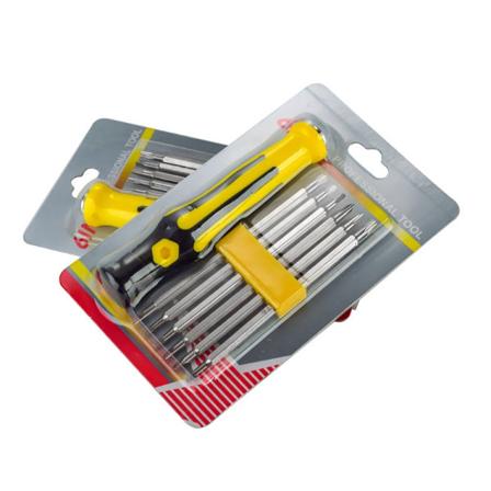 Torx Cross Y -korjausty kalu 6-in-1-ruuvimeisli Monitoiminen ruuvimeislisarja (80 mm) 6 kpl L pipainopakkaus ,