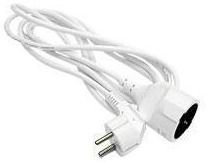 LKB 2403307 Skarvsladd vit 6 meter, Anslutningsdon & kablar