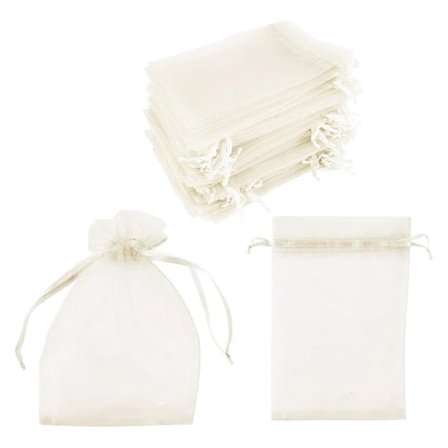 INF Organza poser 100-pak Creme 10x15 cm