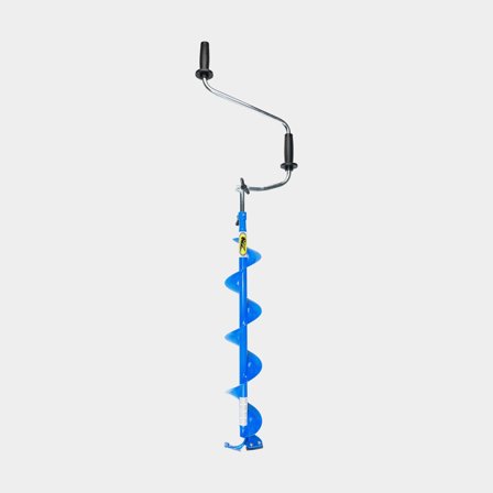 Trivella per ghiaccio iFish Royal Viking X, Ø150 mm, con manovella pieghevole, per ghiaccio fino a 121 cm, blu