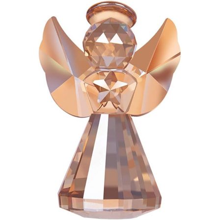 Kristallienkeli-patsas Koristeellinen Lasikoriste Joulukeräilyesineet Naistenlahjat ruusukulta