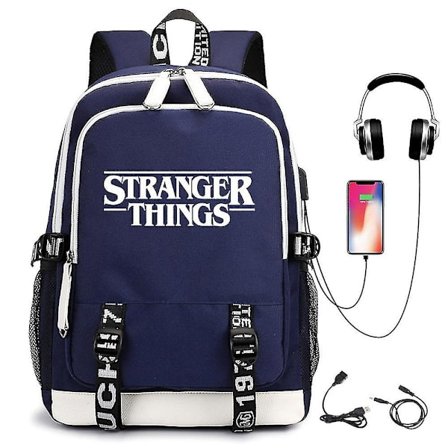 Stranger Things Backpack Usb Rechargeable Backpack Student School Bag