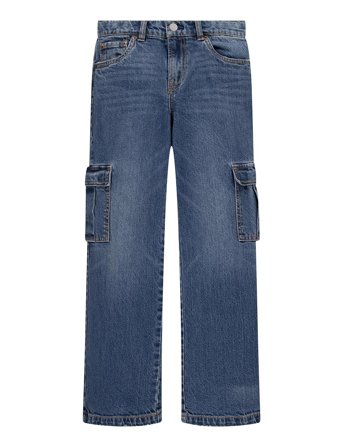 Levi's Wide Leg Cargo Organic Pants Bottoms Jeans Loose Jeans Blue Levi's