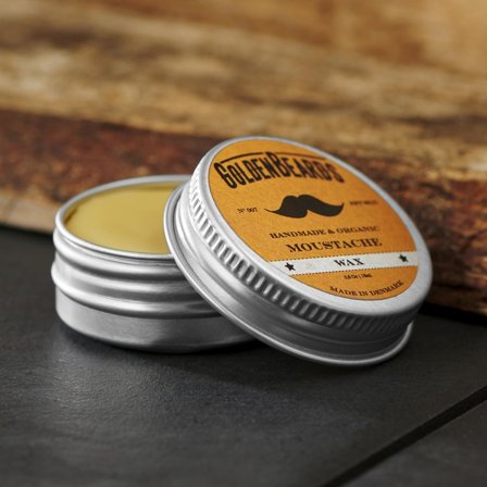 Cire de moustache organique Golden Beards pour hommes - Cires pour barbe - pour Hommes - Golden Beards