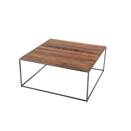 064 Cortina soffbord 90 x 90 i återvunnet trä