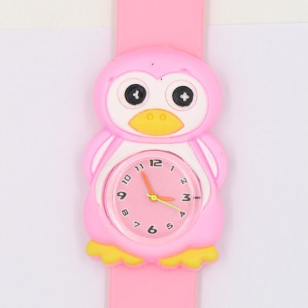 Sød tegneserie farverig kvartsur med silikone rem glas spejl ur gave til(2)