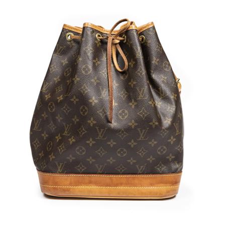 Louis Vuitton Vintage, Pre-owned Noe Monogram Bag Bruin, Dames, Maat:ONE Size,brass