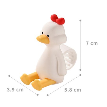 Tegneserie silikone dørhåndtag, anti-kollisions dørtrækkere, dørstoppere, rød