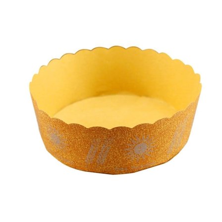 100 stk. Højtemperatur Kraft Papir Brød Muffin Holder Resistent Papirkop【ad】