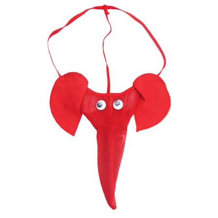 Menn Novelty Elephant G-strenger Truser Thong Underwear Briefs Lingeri Underbukser