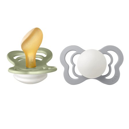 BIBS Couture Sut Latex 2-pak Sage/ Cloud Str. 2, Børn & Forældre, Sutter, Latexsutter