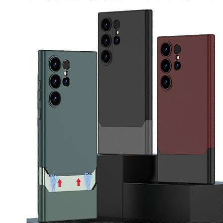 Kompatibel med Samsung S24Ultra mobiltelefon cover simpelt to-i-en splejsning kontrastfarve beskyttelsescover S24plus sort-lingling}