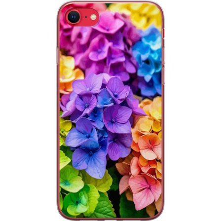 Kompatibelt Mobildeksel til Apple Apple iPhone 7 Hydrangea blomster hortensia blomster fargerike regnbue blomstermønster rosa blå lilla gul oransje