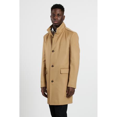 Hugo Boss, Single-Breasted Coats Beige, Heren, Maat:M
