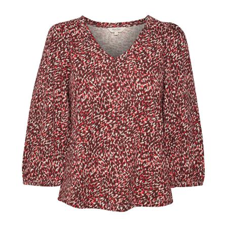 Part Two, Riekepw Top Rood, Dames, Maat:S,Katoen,print