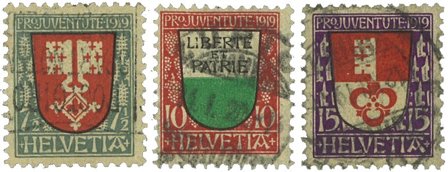 Schweiz 1919 - MICHEL 149/51 - Stemplet