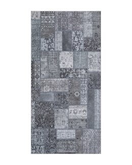 Matta Patchwork Grå - 80x150 cm - KM Carpets