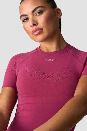 Force Warpknit T-shirt Wmn Magenta Rose