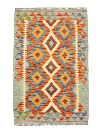 Alfombra Oriental Kilim Afghan Old Style 84X127 Marrón/Verde (Lana, Afganistán)