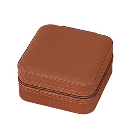 Smykkeoppbevaringsboks med glidelås Multifunksjonsorganisasjon Beholderrekvisita for halskjede Øredobber Armbånd Organizer